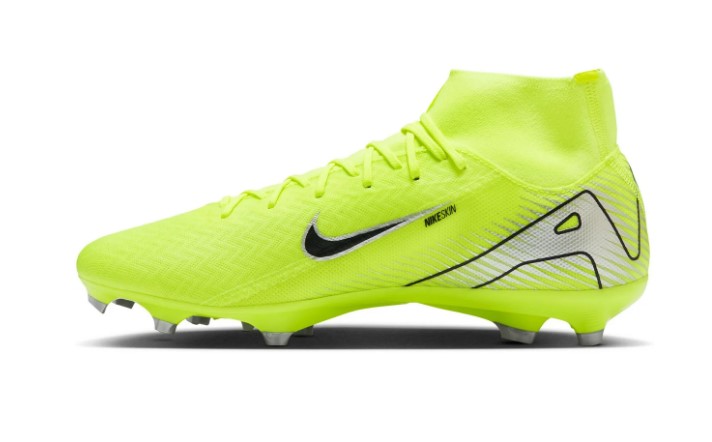 Nike Herren Zoom Superfly 10 Academy Fußballschuh gelb, silber, schwarz 45
