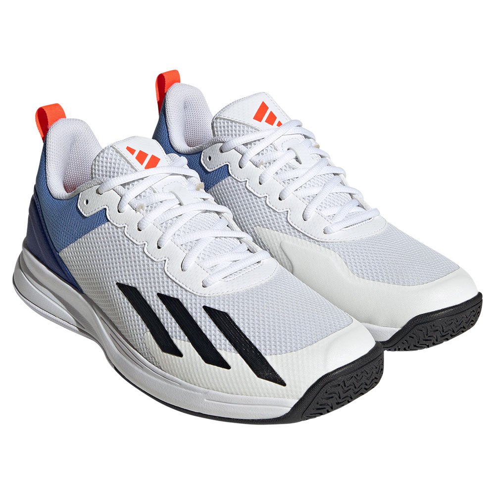 Adidas Herren Courtflash Speed Tennisschuh weiß-blau-schwarz 46
