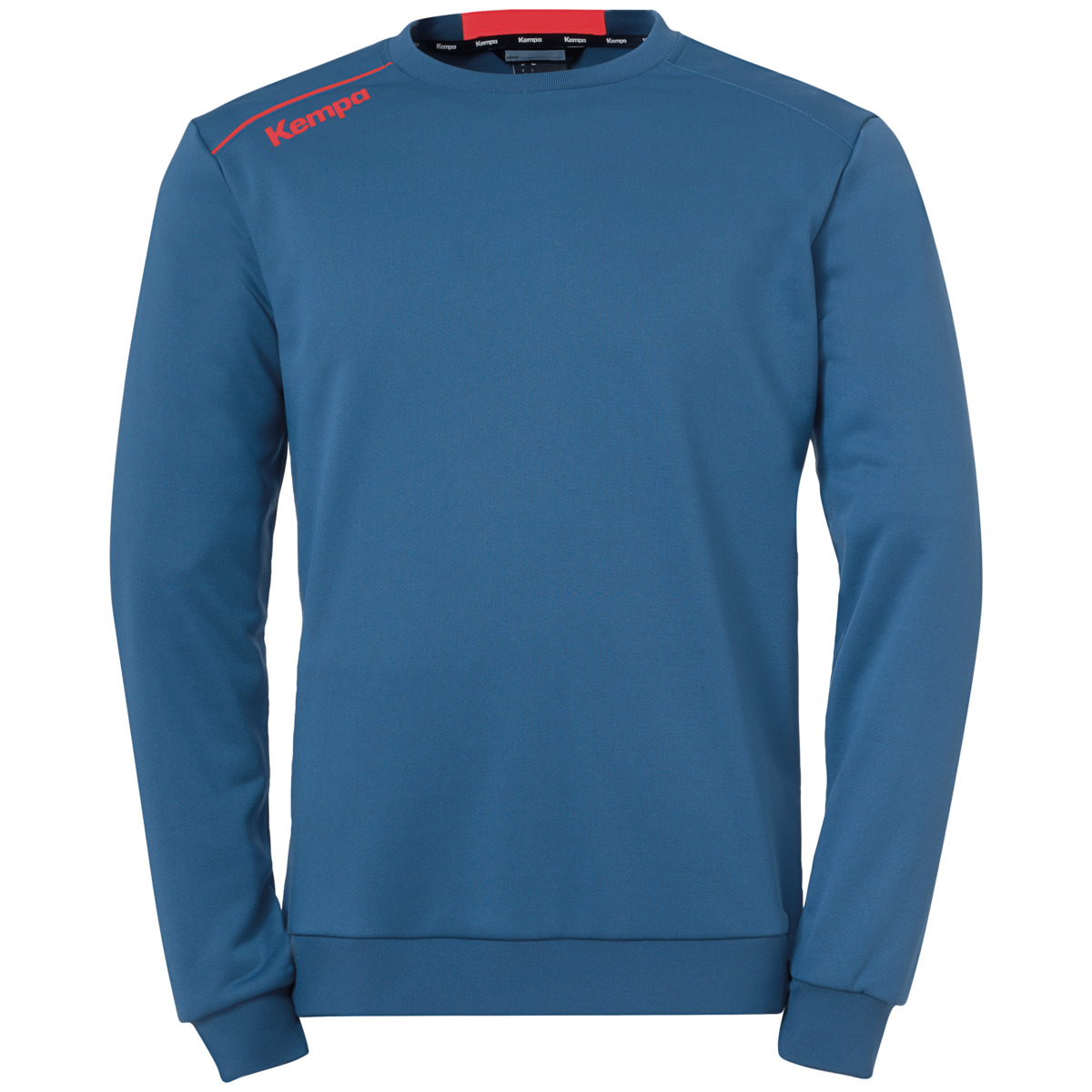 Kempa Herren Player Trainings Top Sweatshirt ice grau-fluo rot XXL