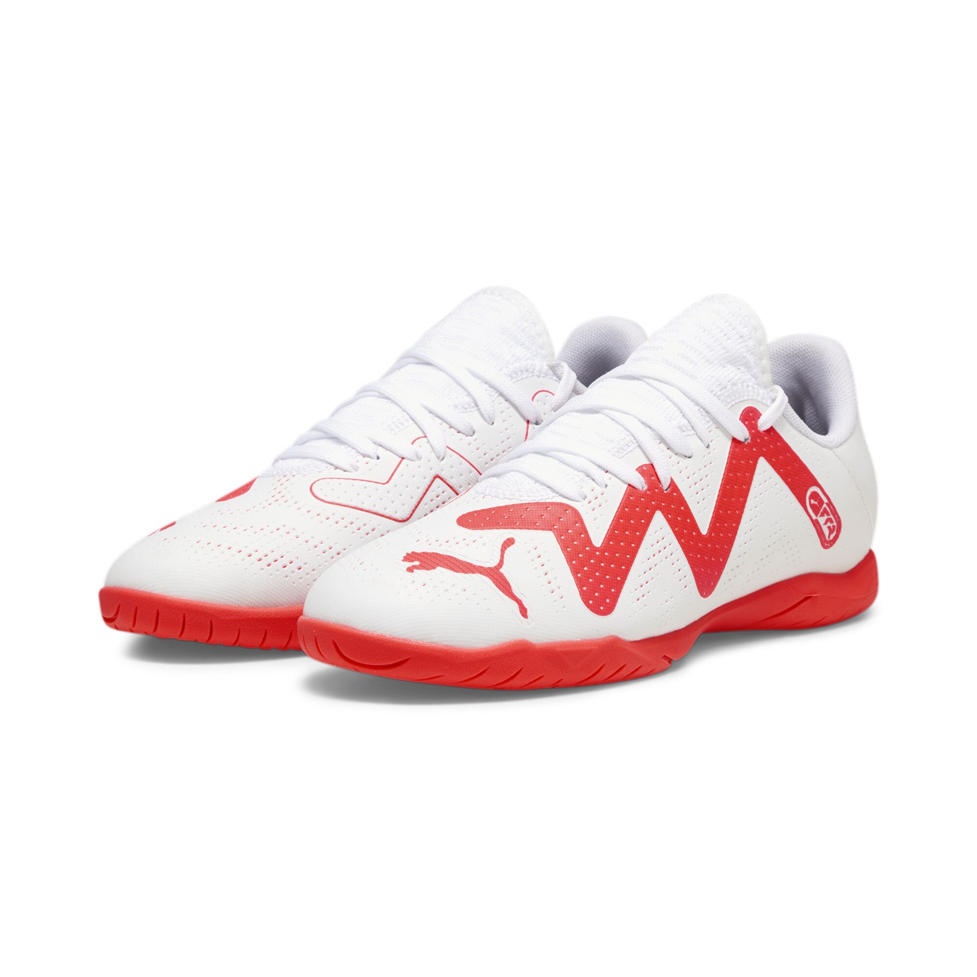 Puma Kinder Future Play IT Fußballschuh Hallenschuh weiß-rot
