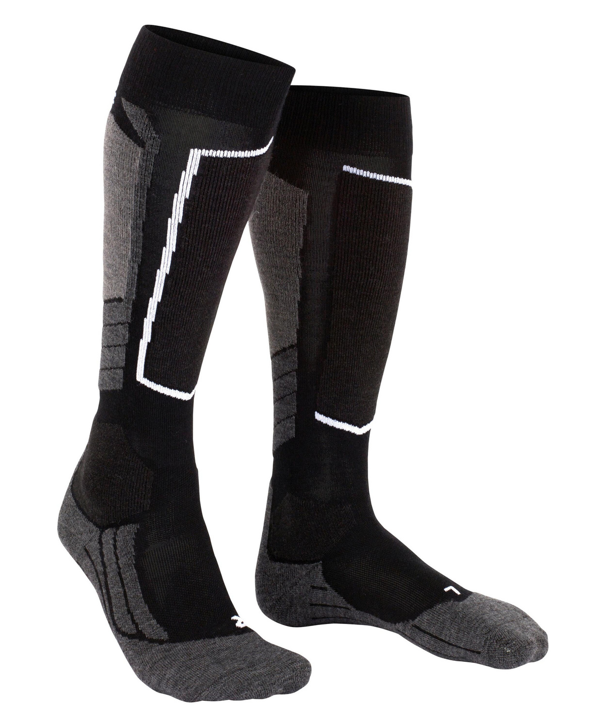 Falke Damen SK2 Intermediate Socken Skisocken schwarz grau weiß 41-42