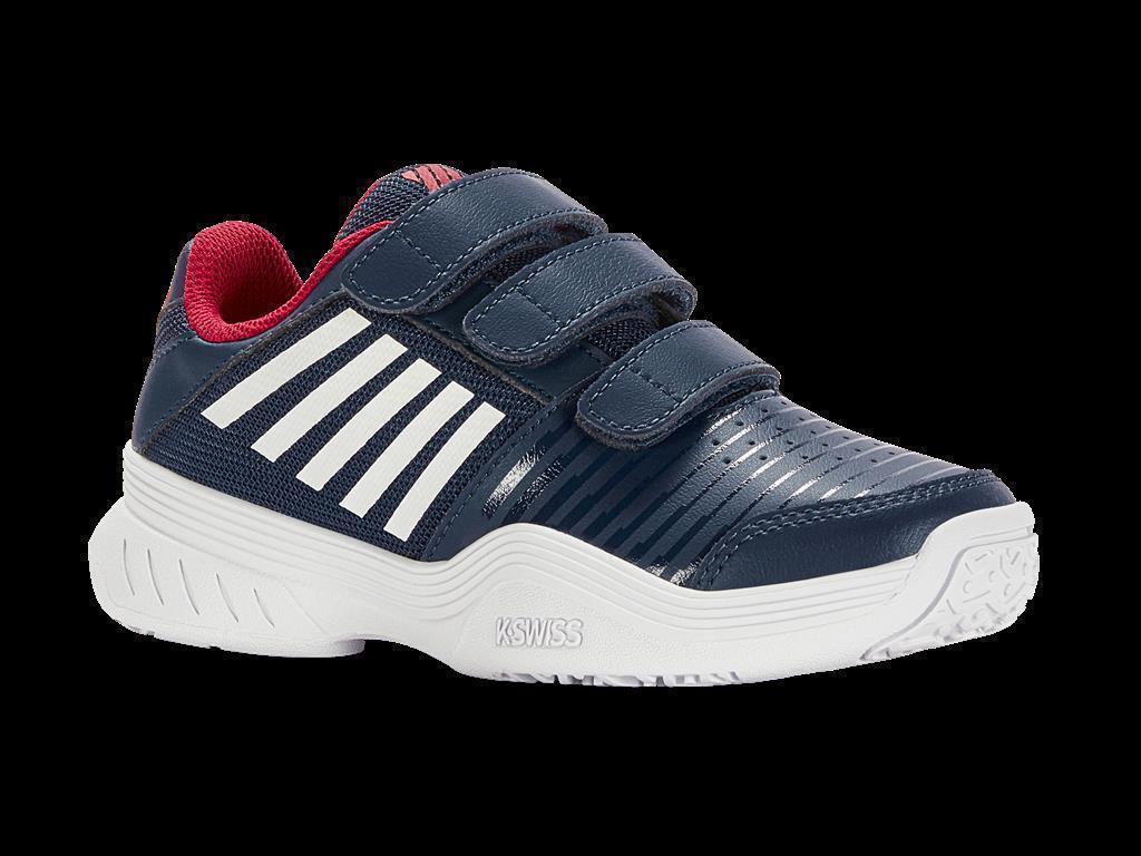 K-Swiss Kinder Court Express Strap Omni All Court Tennisschuh blau-weiß 35