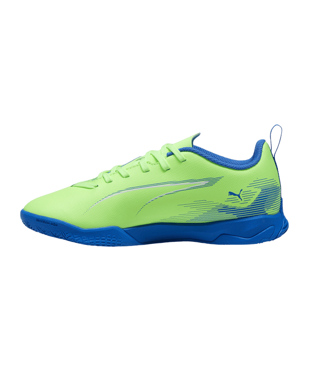 Puma Kinder Ultra 5 Play IT Fußballschuh grün- weiß- blau 35,5