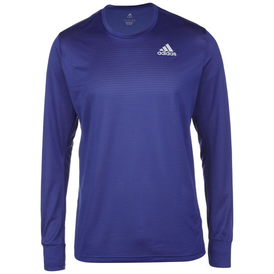 Adidas Herren Own the Run Laufshirt Langarmshirt blau XL