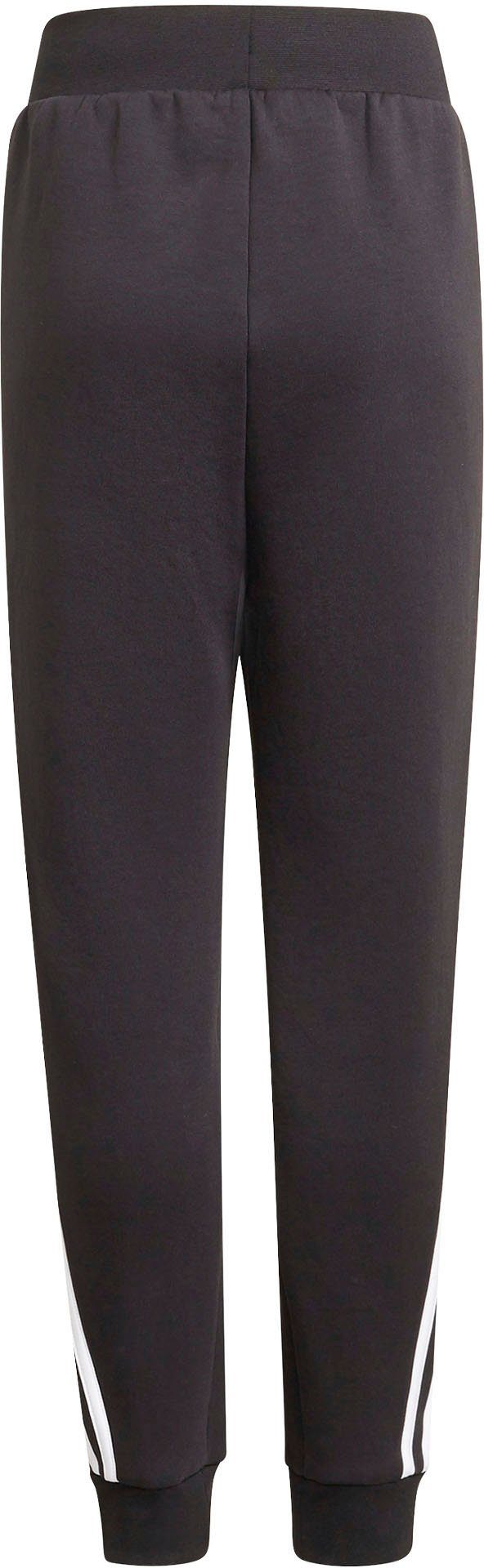 Adidas Jungen Future Icons 3-Streifen Tapered Jogginghose Trainingshose schwarz-weiß 176