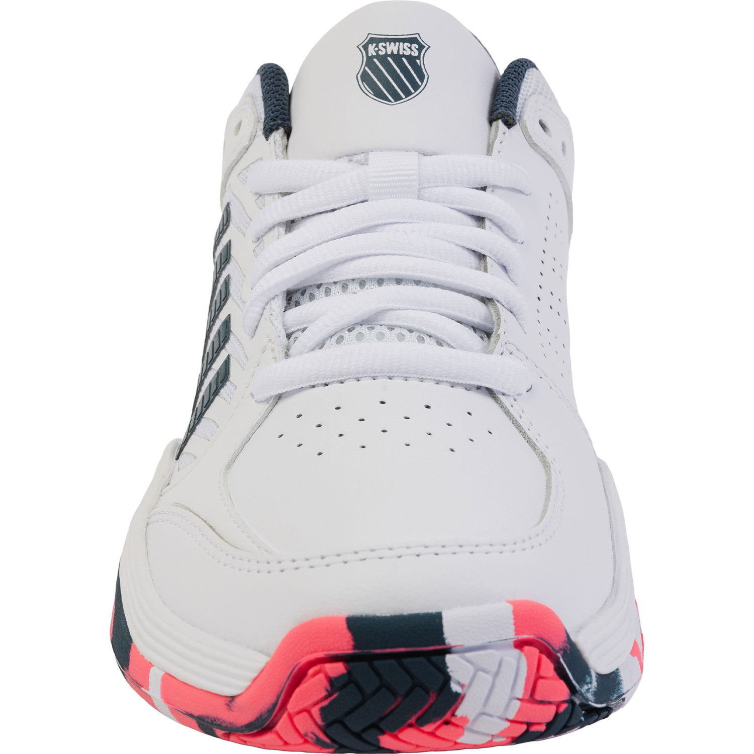 K- Swiss Kinder Court Express 2 Tennisschuh Sandplatzschuh weiß, blau, pink