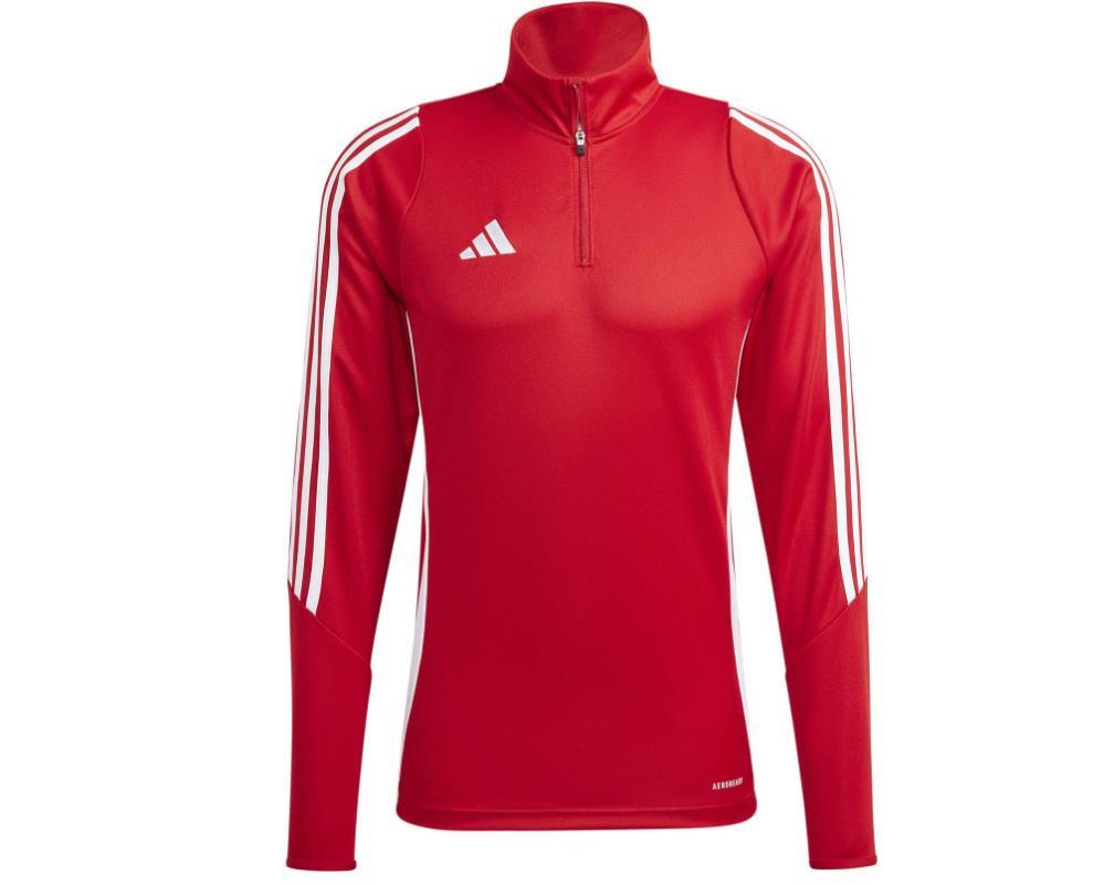 Adidas Herren Tiro24 Ziptop Trainigsshirt rot weiß L