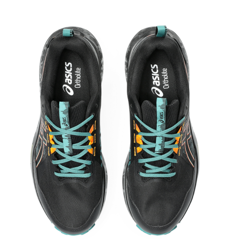 Asics Herren Gel- Sonoma 8 GTX Laufschuh Trailrunningsschuh schwarz orange petrol