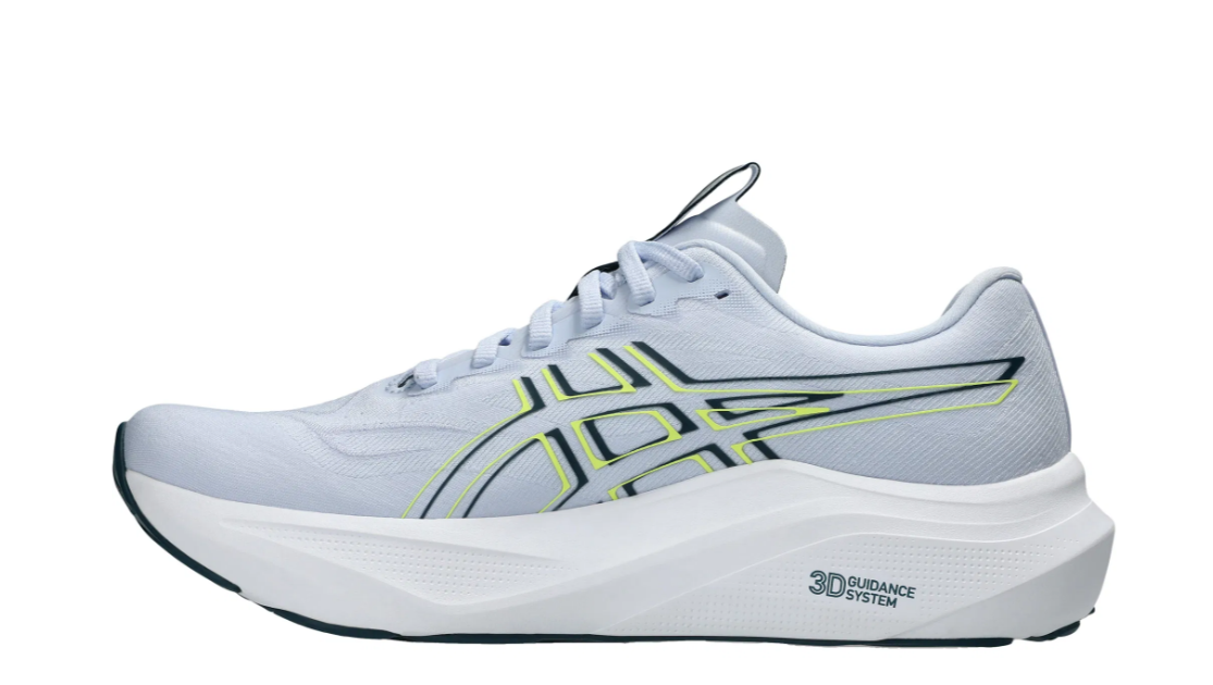 Asics Herren GT- 2000 14 Laufschuh gestützter Laufschuh hellblau gelb 43,5