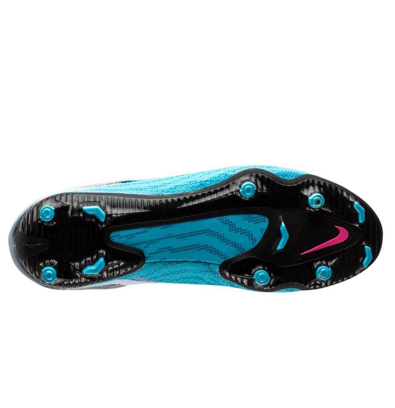 Nike Herren Phantom GT2 Academy Flyease Fussballschuh FG/AG blau-weiß-pink