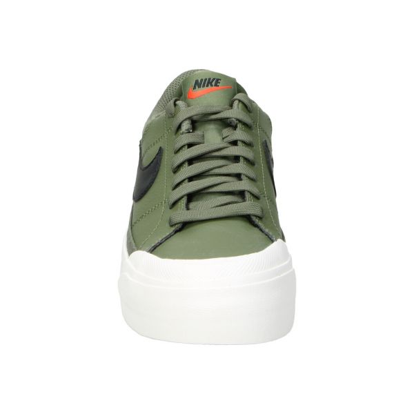 Nike Damen Court Legacy Lift Sneaker Freizeitschuh oliv-weiß-schwarz 42.5