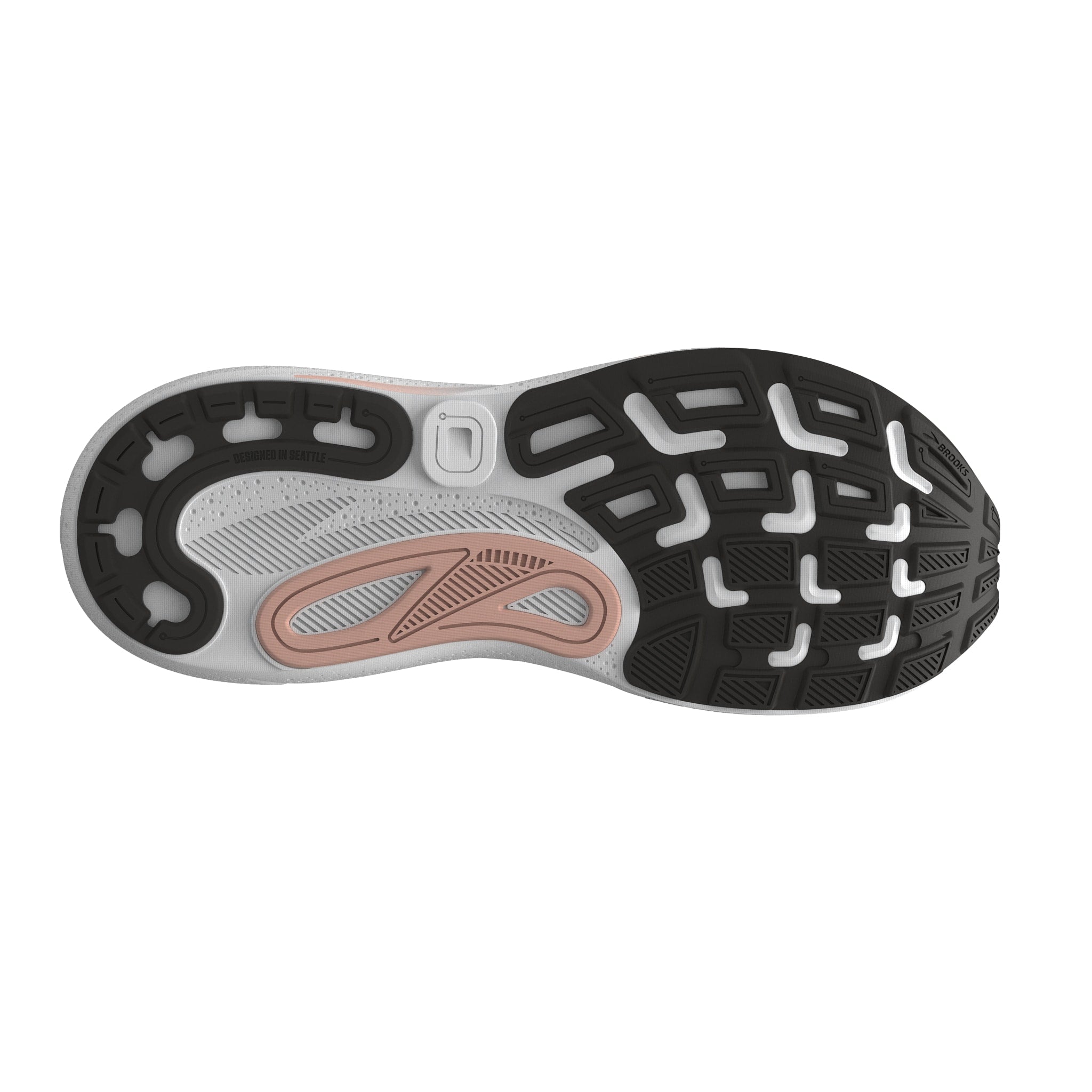 Brooks Damen Adrenaline GTS 24 Laufschuh gestützter Laufschuh schwarz, blau, weiß, coral