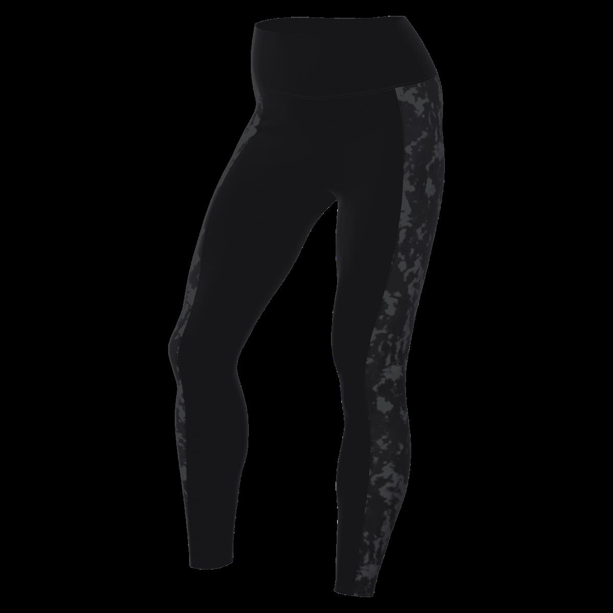 Nike Damen One High- Waisted Leggings Trainingsleggings schwarz, grau