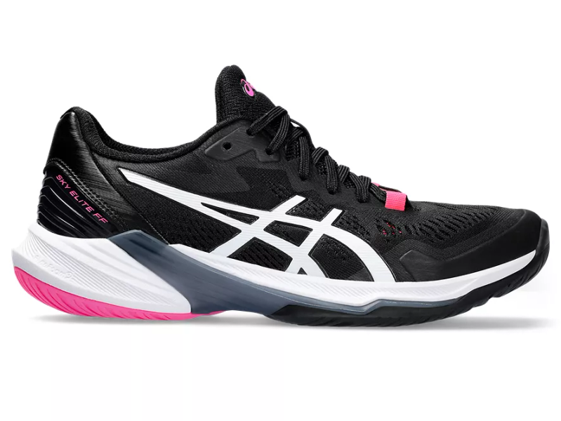Asics Damen Sky Elite FF 2 Volleyballschuh Indoorschuh schwarz-weiß-pink 42
