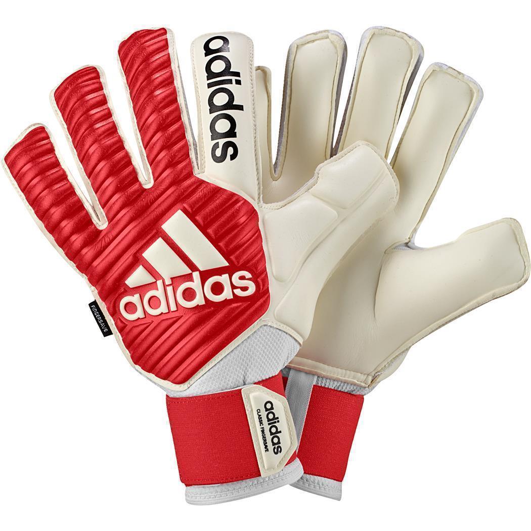 Adidas Classic Fingersave TW Handschuhe rot-weiß 10,5