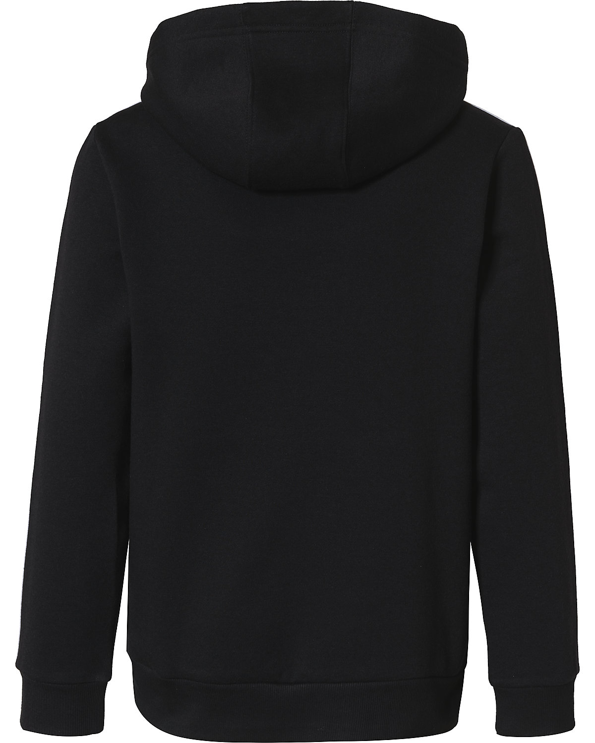 Adidas Jungen Big Logo 3-Stripes Fleece Hoodie Kapuzenpullover schwarz-weiß 176