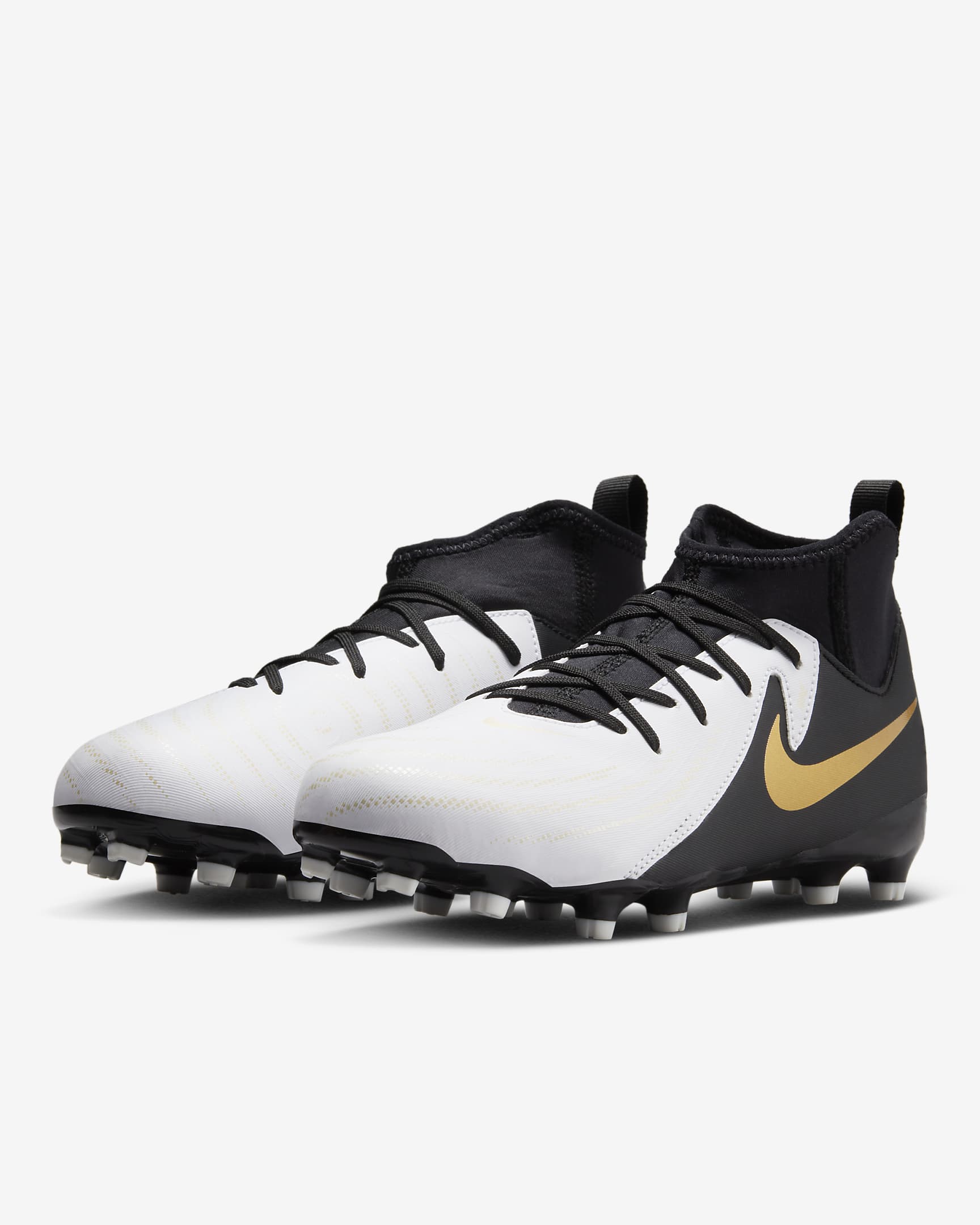 Nike Kinder Phantom Luna II Academy Fußballschuh schwarz-weiß