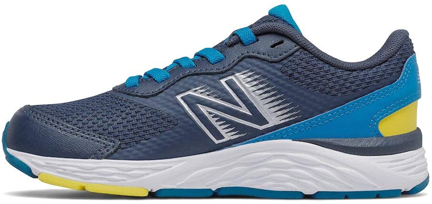 New Balance Kinder 680 V6 Laufschuh Fitness/Freizeitschuh navy-weiß-gelb 40