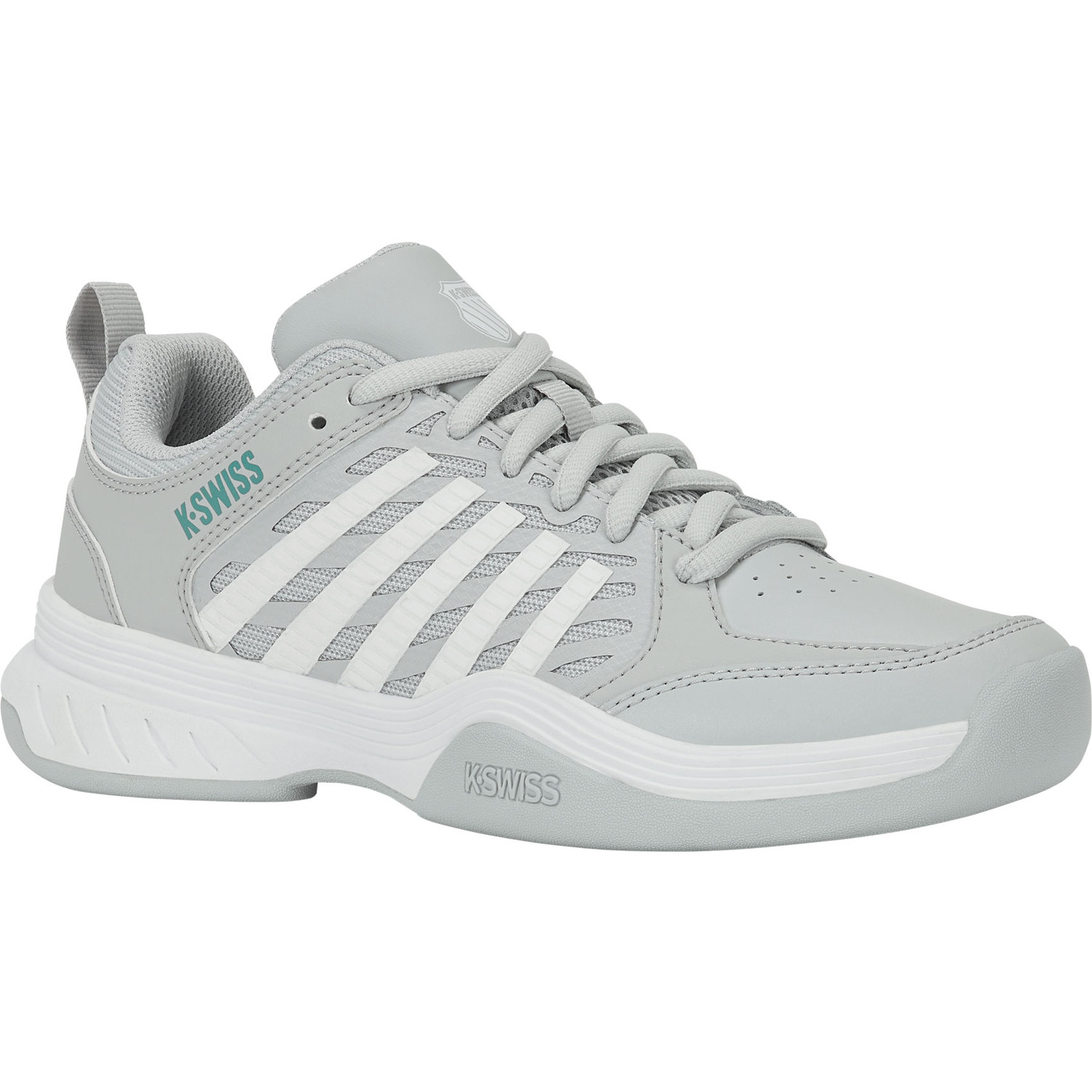 K-Swiss Damen Court Express 2 Carpet Tennisschuh grau-weiß 42