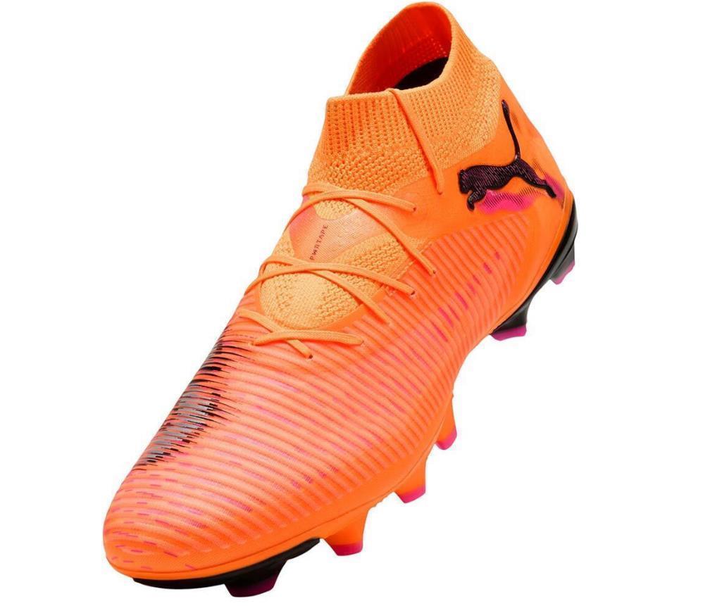 Puma Herren Future 8 Pro FG/AG Fußballschuh orange schwarz 47