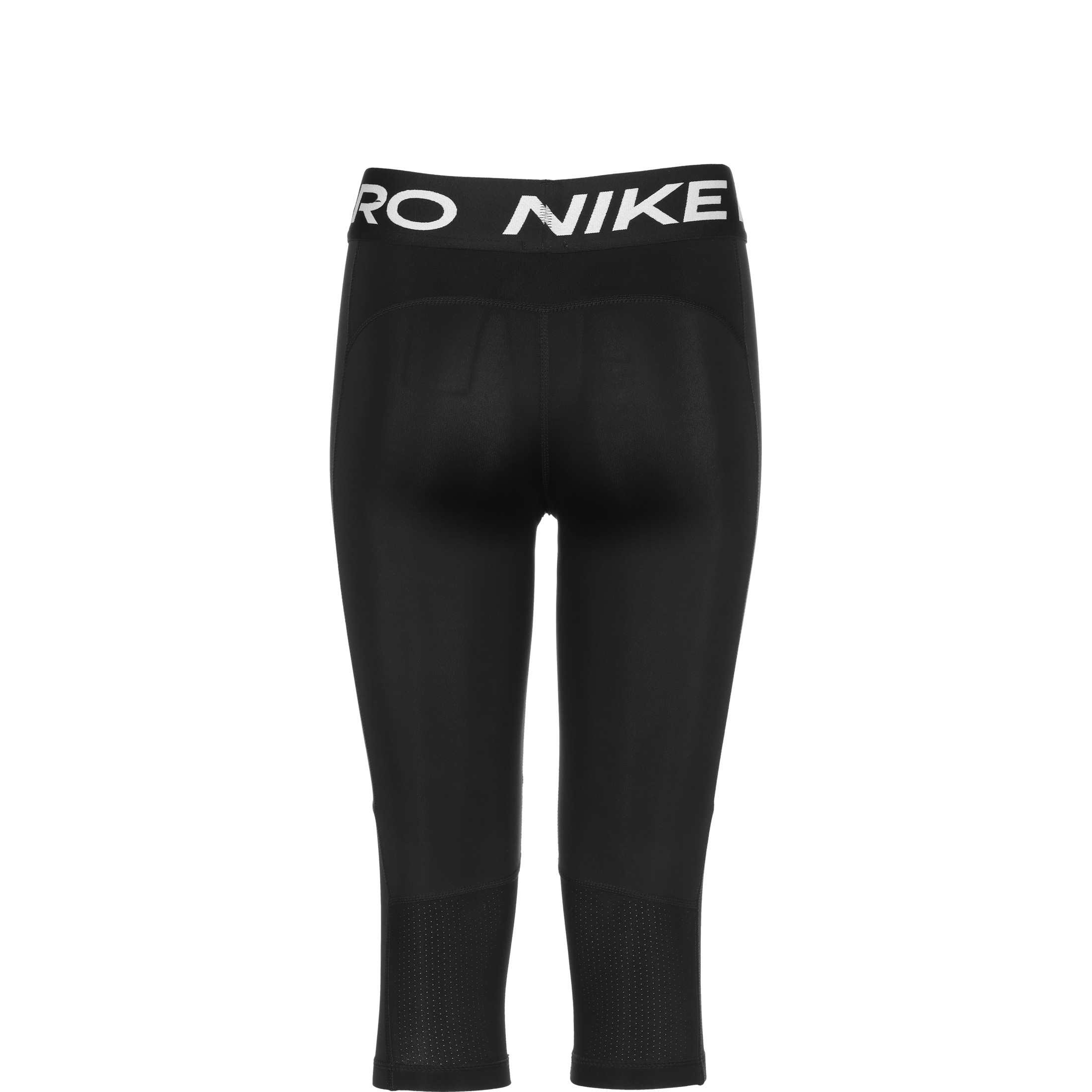 Nike Mädchen Pro Capri Leggings Funktionstight schwarz-weiß XL 156-166 cm