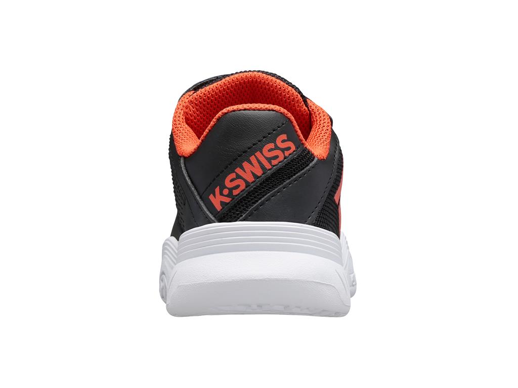 K-Swiss Kinder Court Express Strap Tenisschuh black-orange 28
