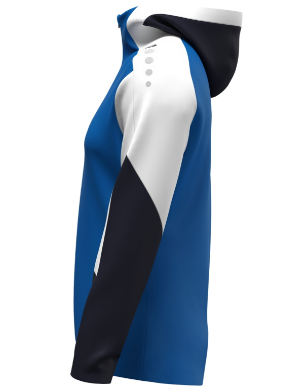 Jako Damen Dynamic Kapuzenjacke Trainingsjacke blau weiß