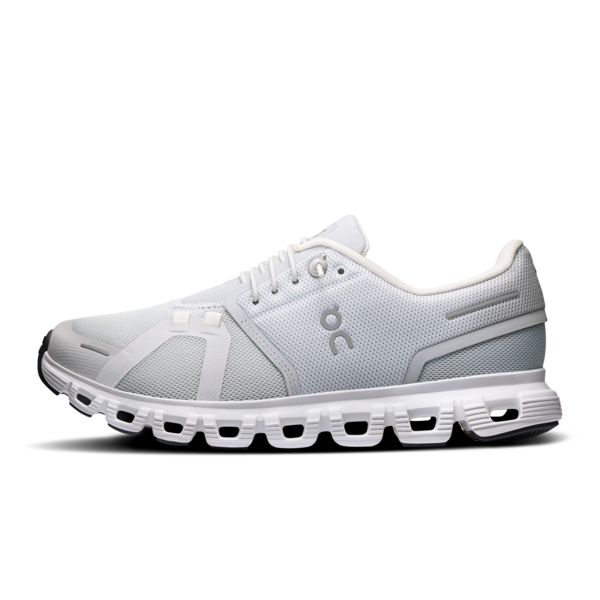 ON Damen Cloud 6 Laufschuh/ Freizeitschuh grau, weiß