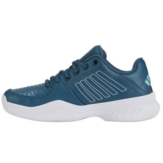 K- Swiss Kinder Court Express Tennisschuh Teppich petrol- weiß 32,5