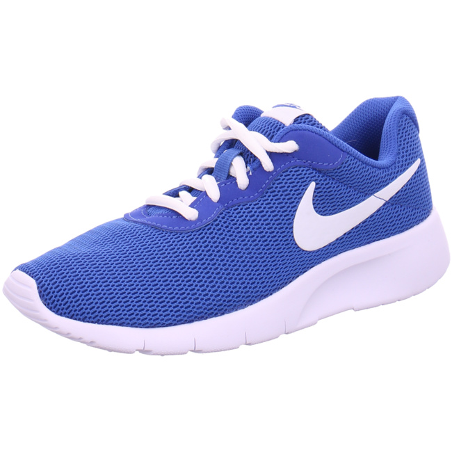 Nike Kinder Tanjun Sneaker Freizeitschuh Sportschuh royal-weiß