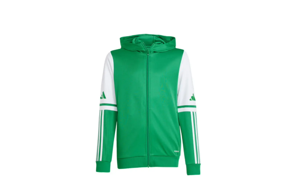 Adidas Kinder SQ25 Hood Jacke Kapuzenjacke grün weiß 164