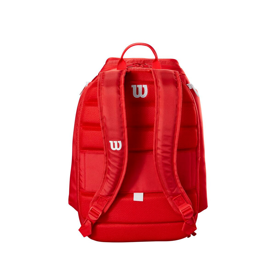 Wilson Super Tour Backpack Tennisrucksack rot weiß