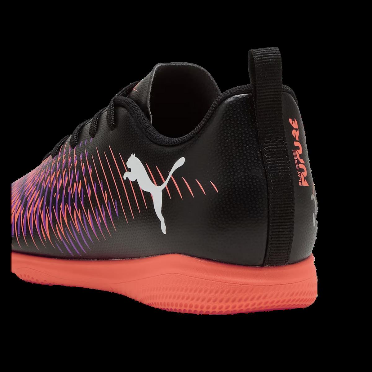 Puma Kinder Future 8 Play IT Fußballschuh Fußballhallenschuh schwarz, orange, lila