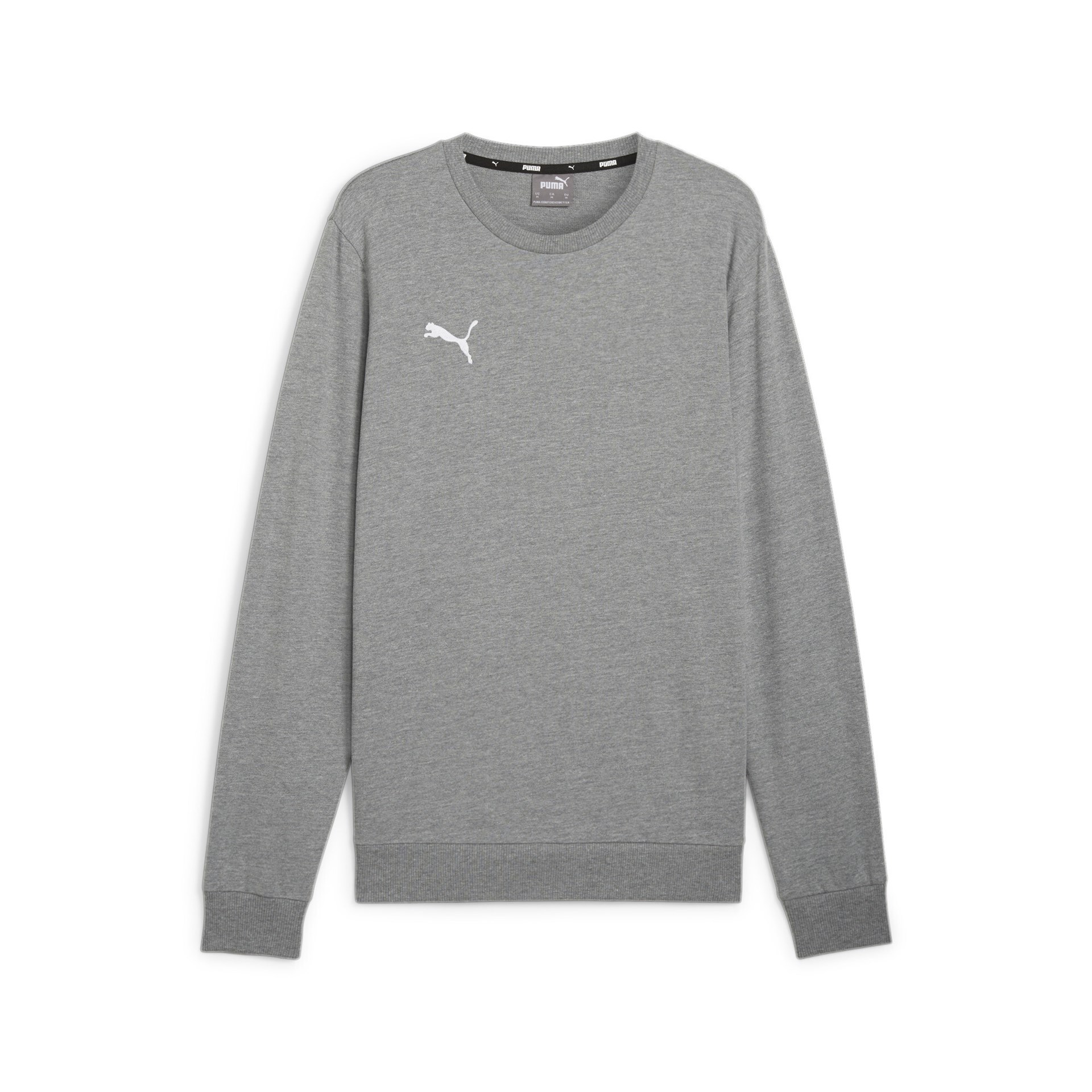 Puma Herren teamGoal Casuals Crew Sweatshirt Pullover grau