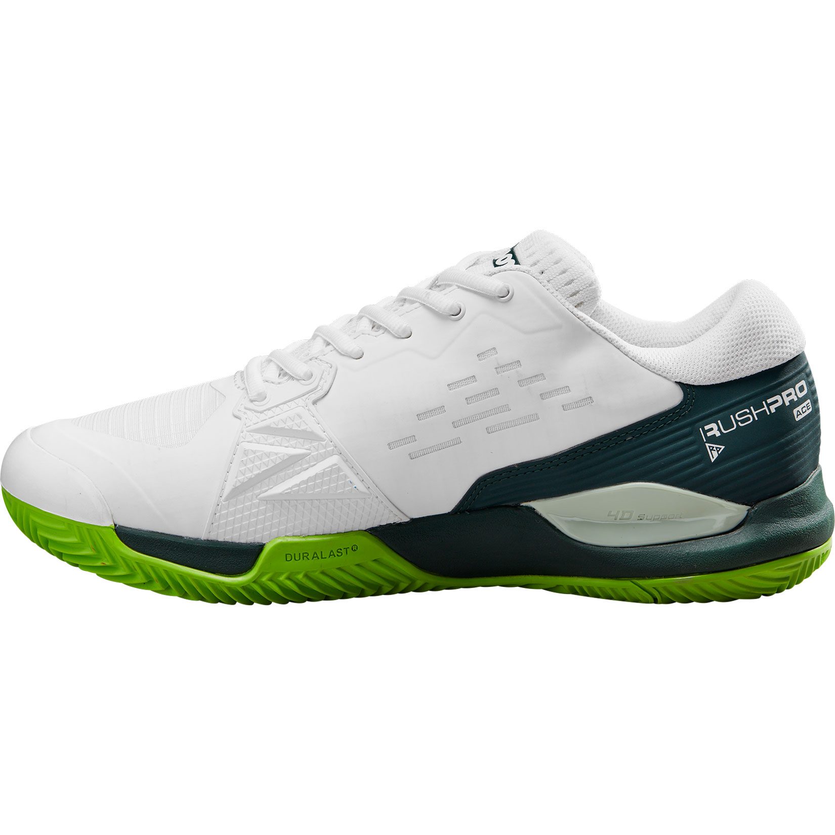 Wilson Herren Rush Pro Ace Clay Tennisschuh weiß-grün