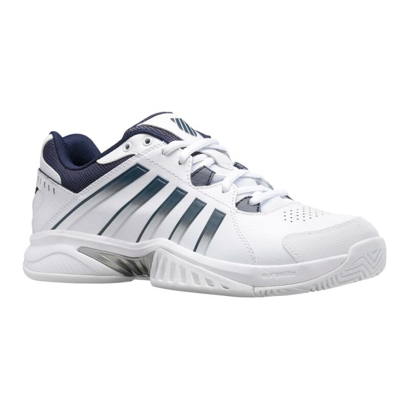 K-Swiss Herren Receiver V Carpet Tennisschuh Teppich weiß-blau Gr. 47 - UK 12