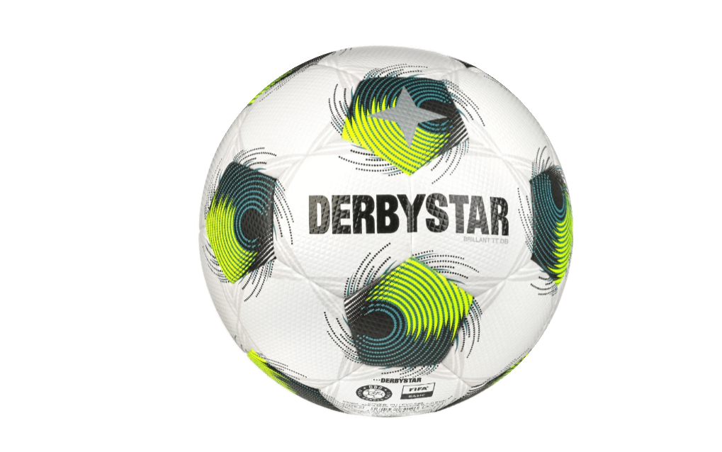 Derbystar Brilliant TT Fußball weiß grün 5