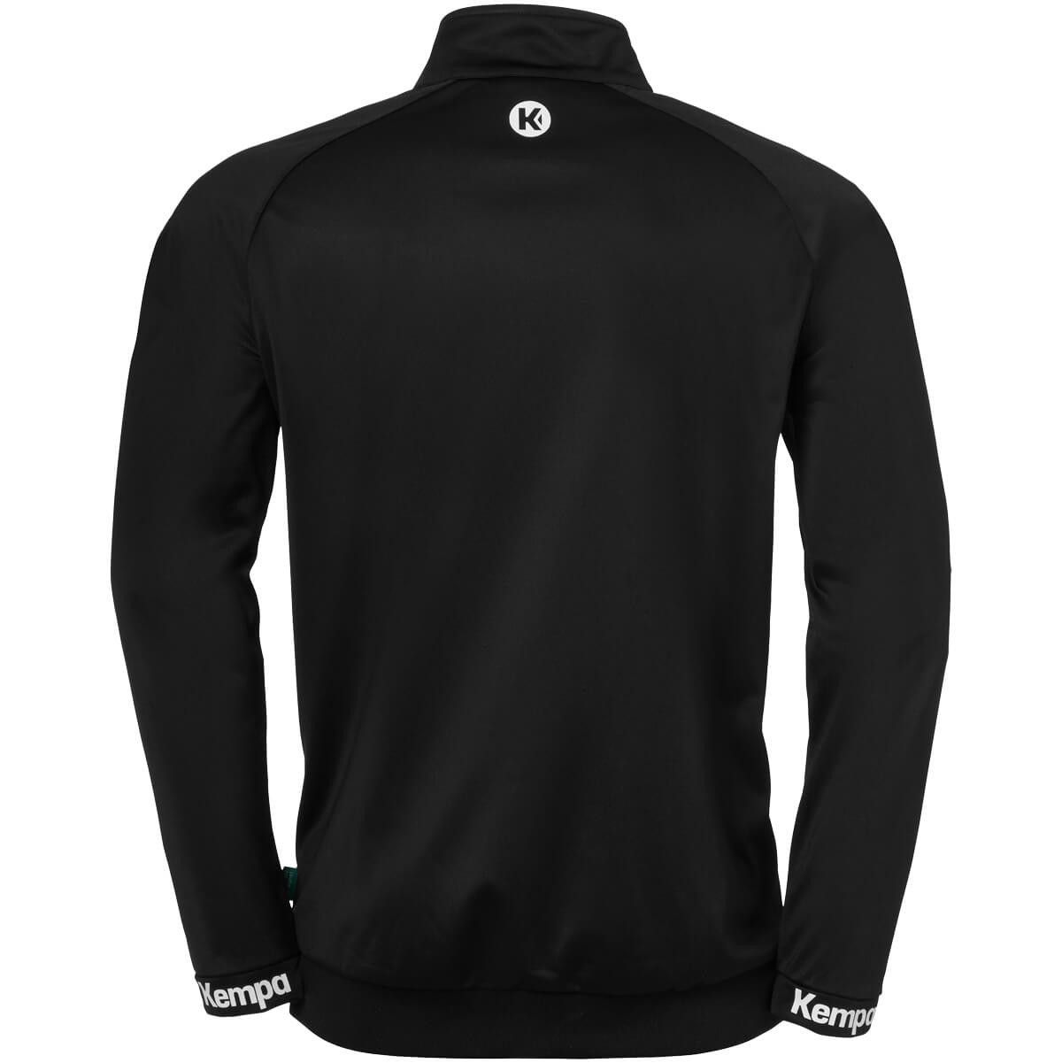Kempa Kinder Wave 26 Poly Jacke Trainingsjacke schwarz, weiß