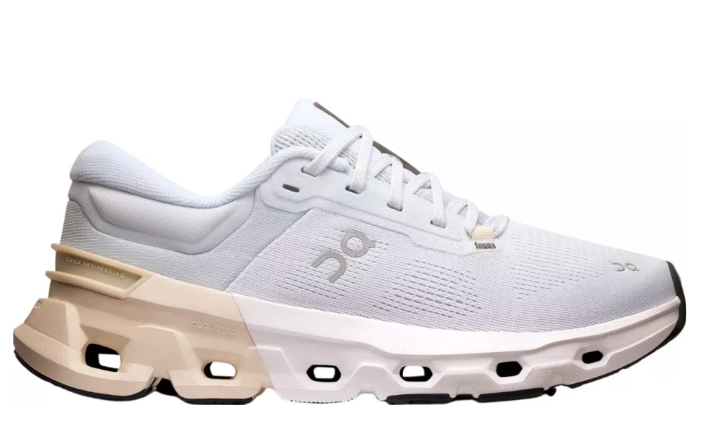 ON Damen Cloudflyer 5 Laufschuh Freizeitschuh hellblau beige weiß ON Damen Cloudflyer 5 Laufschuh Freizeitschuh hellblau beige weiß