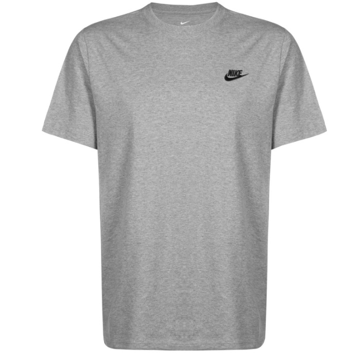 Nike Herren Sportswear Club Shirt Freizeitshirt grau XXL