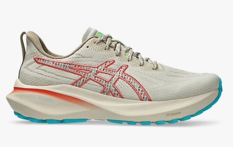 Asics Damen GT-2000 13 TR Laufschuh Trailrunningsschuh beige pink türkis 43,5