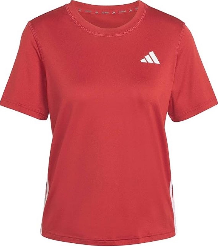 Adidas Damen Train 3S Shirt rot S