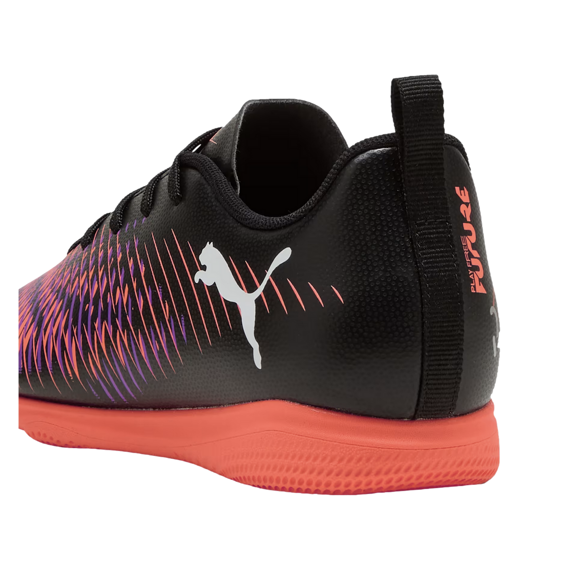 Puma Kinder Future 8 Play IT Fußballschuh Fußballhallenschuh schwarz, orange, lila