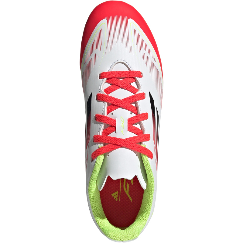 Adidas Kinder F50 Club FG/MG Fußballschuh weiß, pink, neon- gelb