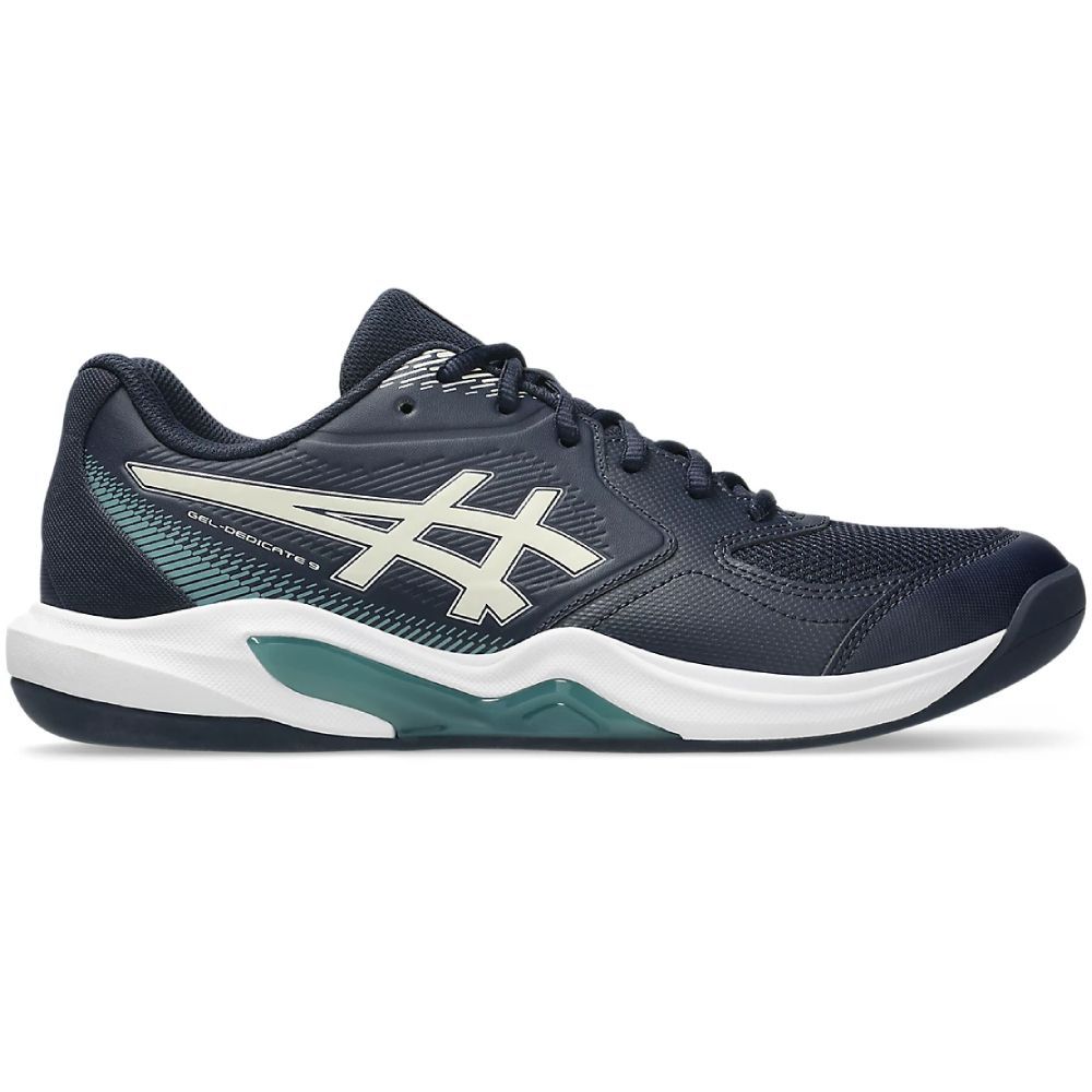 Asics Herren Gel-Dedicate 9 Indoor-Tennisschuh dunkelblau-weiß 46