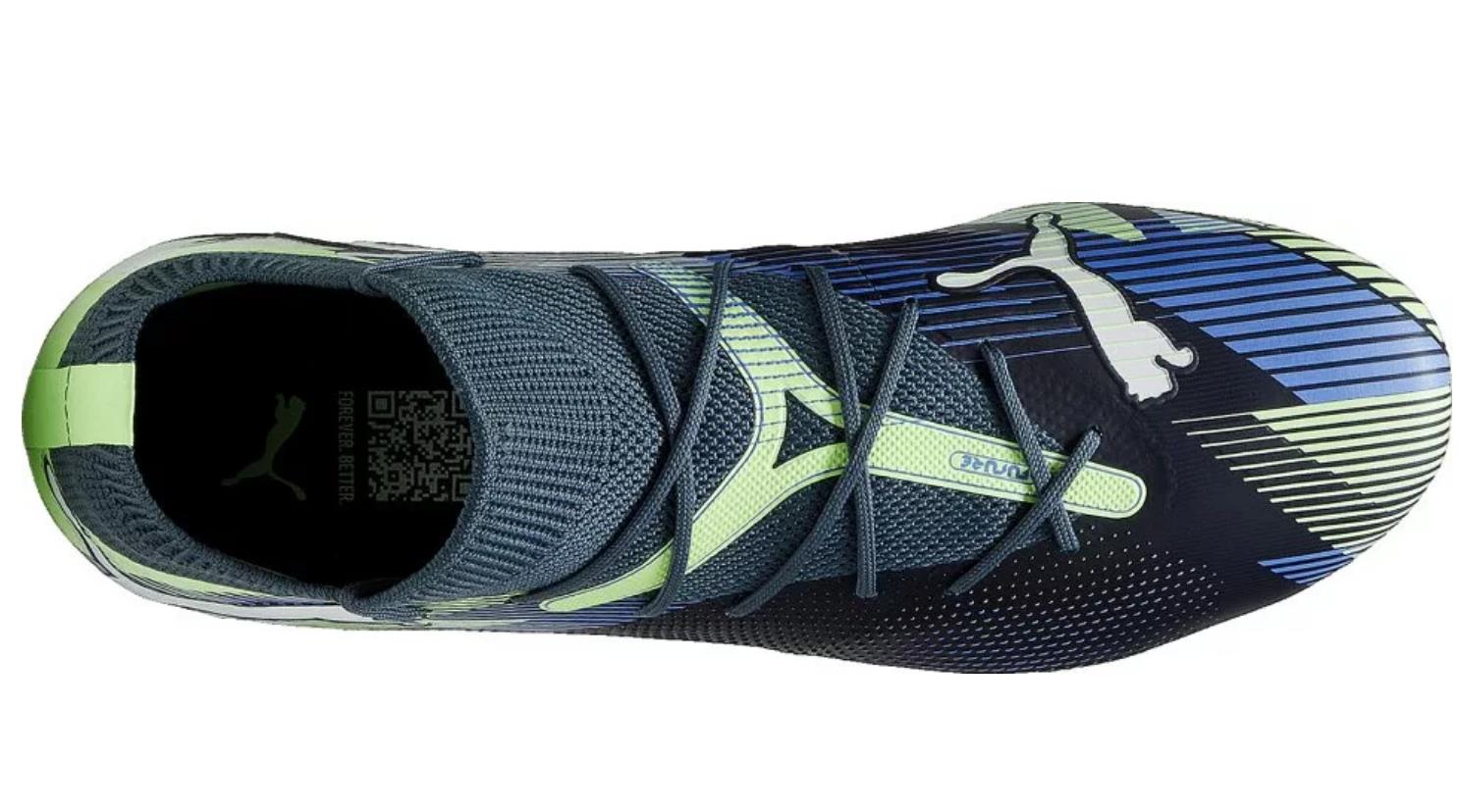 Puma Herren Future 7 Match MXSG Fußballschuh grau- blau- weiß- grün 45