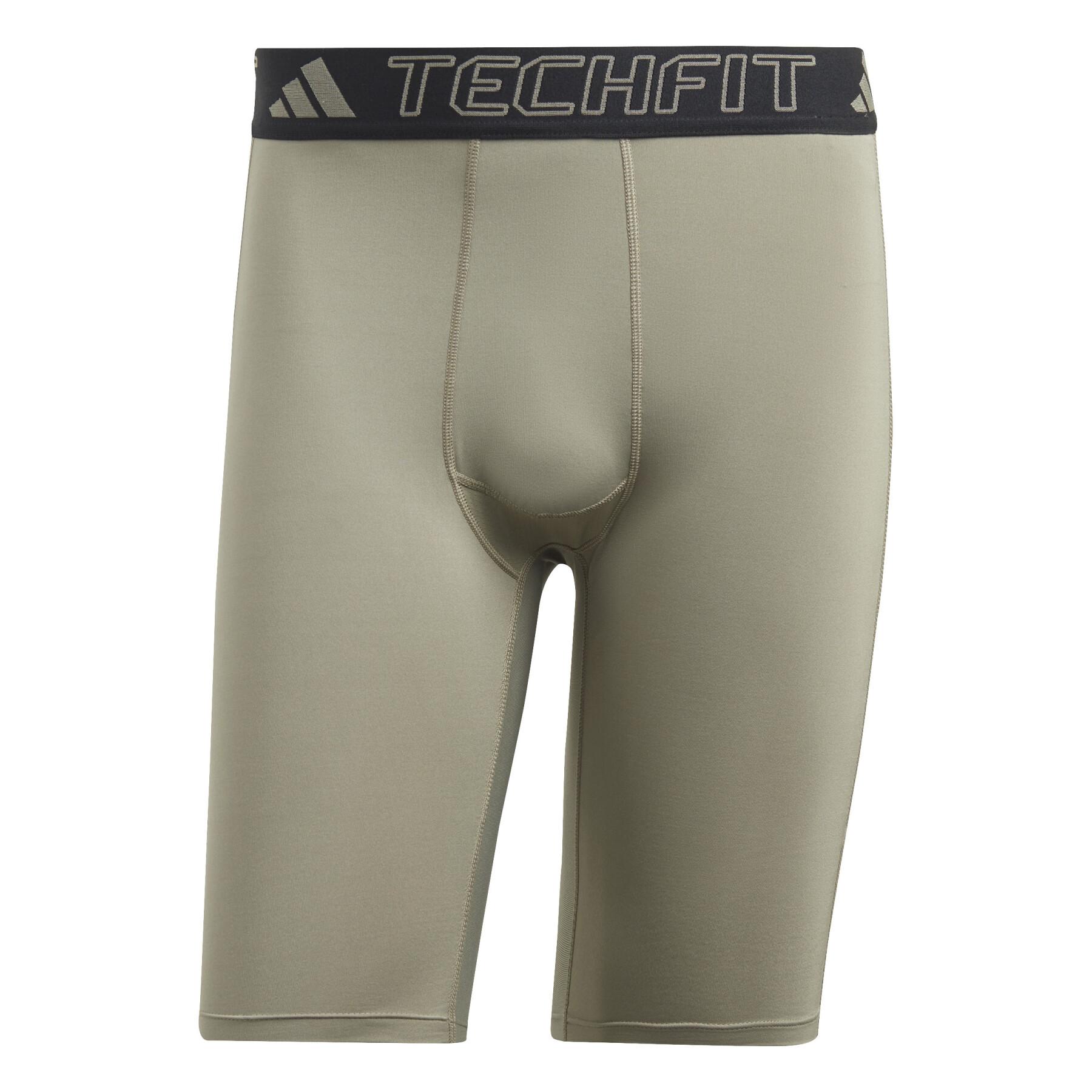 Adidas Herren Techfit Underwear Funktionstight Leggings kurz silber XL