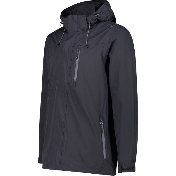 CMP Herren Rain Jacket Zip Hood Jacke/ Regenjacke grau