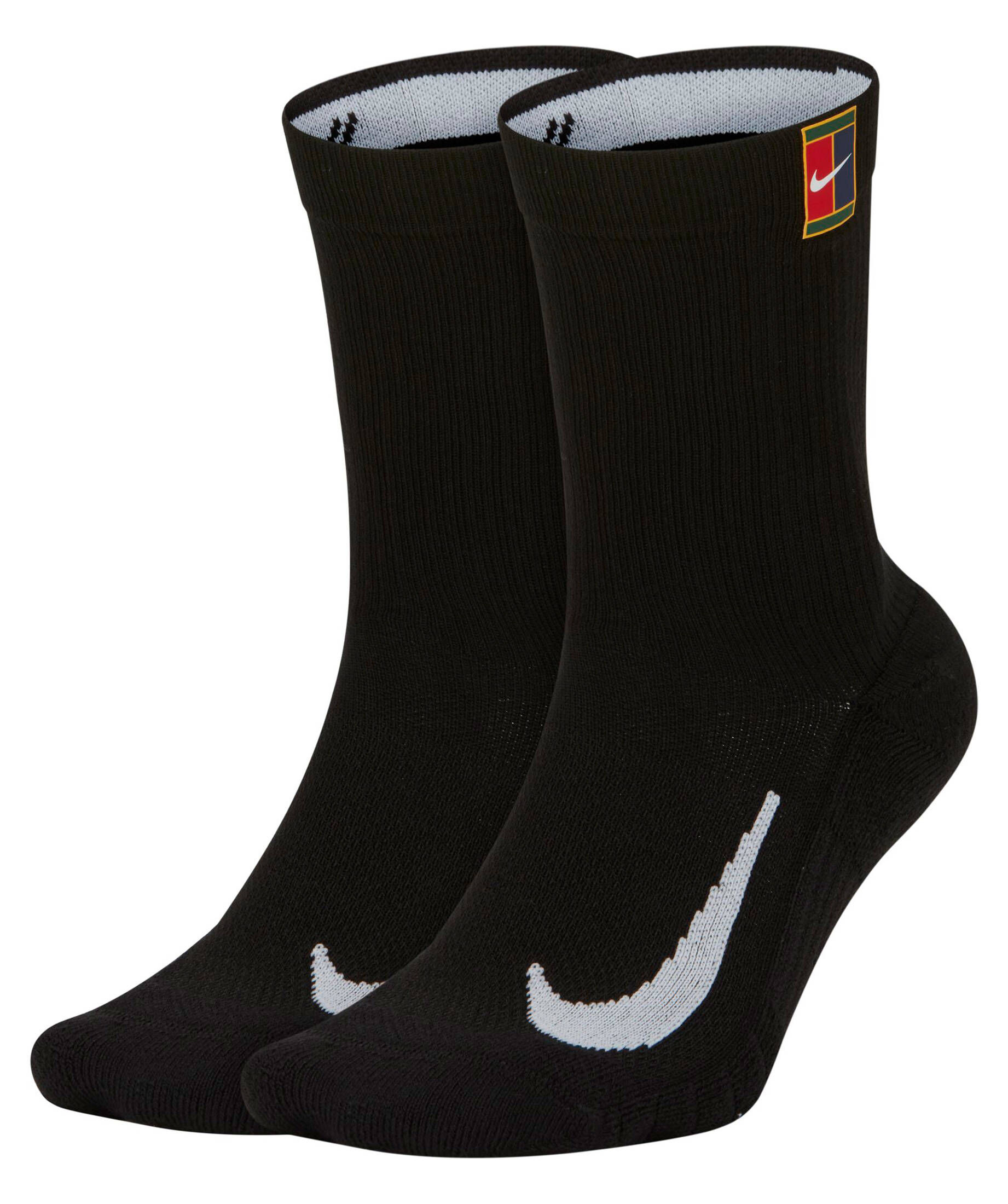 Nike Court Multiplier Cushioned Crew Tennissocken schwarz M 38-42