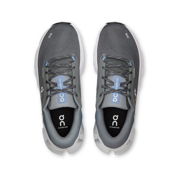 ON Herren Cloudflyer 5 Laufschuh stabiler Laufschuh grau, weiß